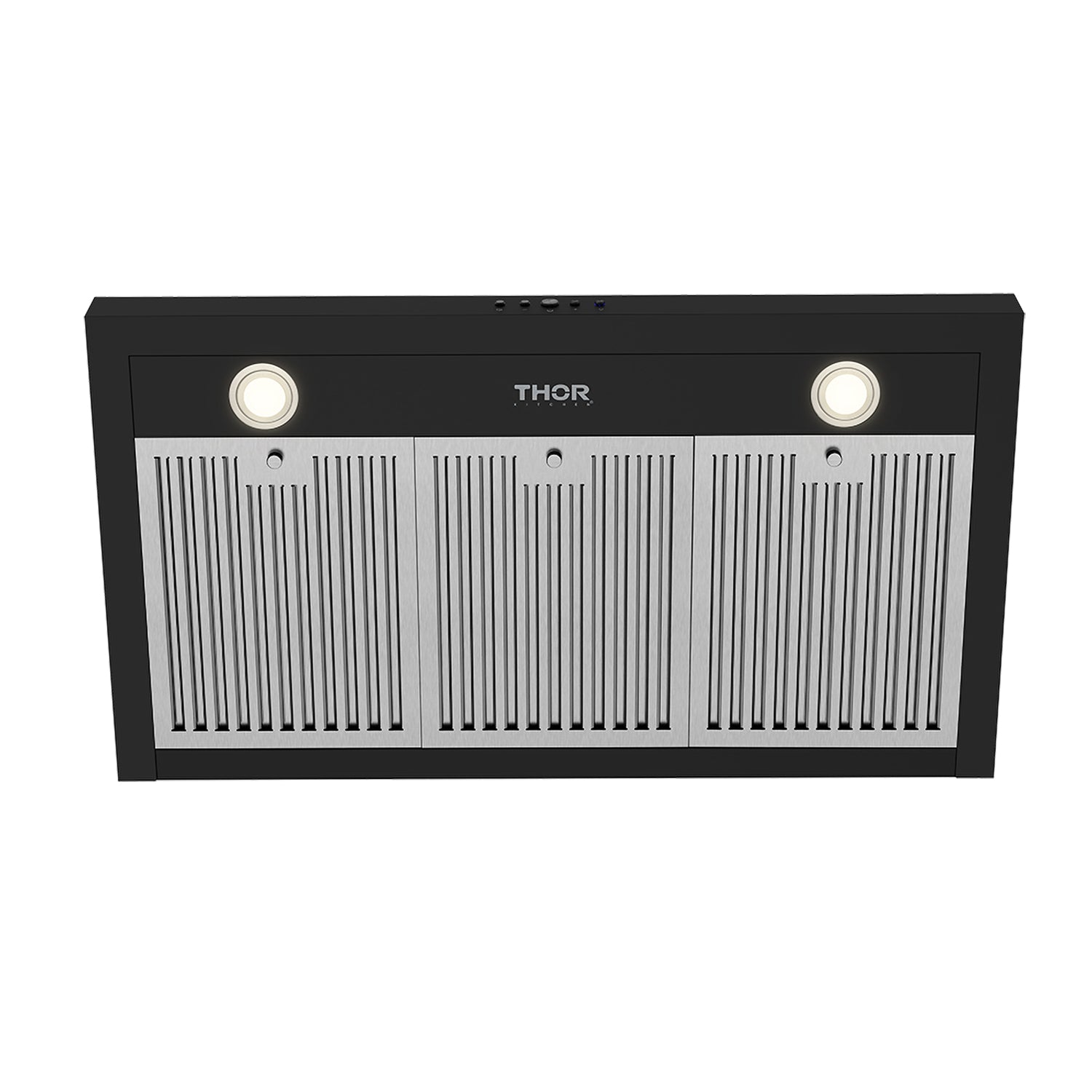 36 Inch Wall Mounted Chimney Range Hood With 350 CFM in Black