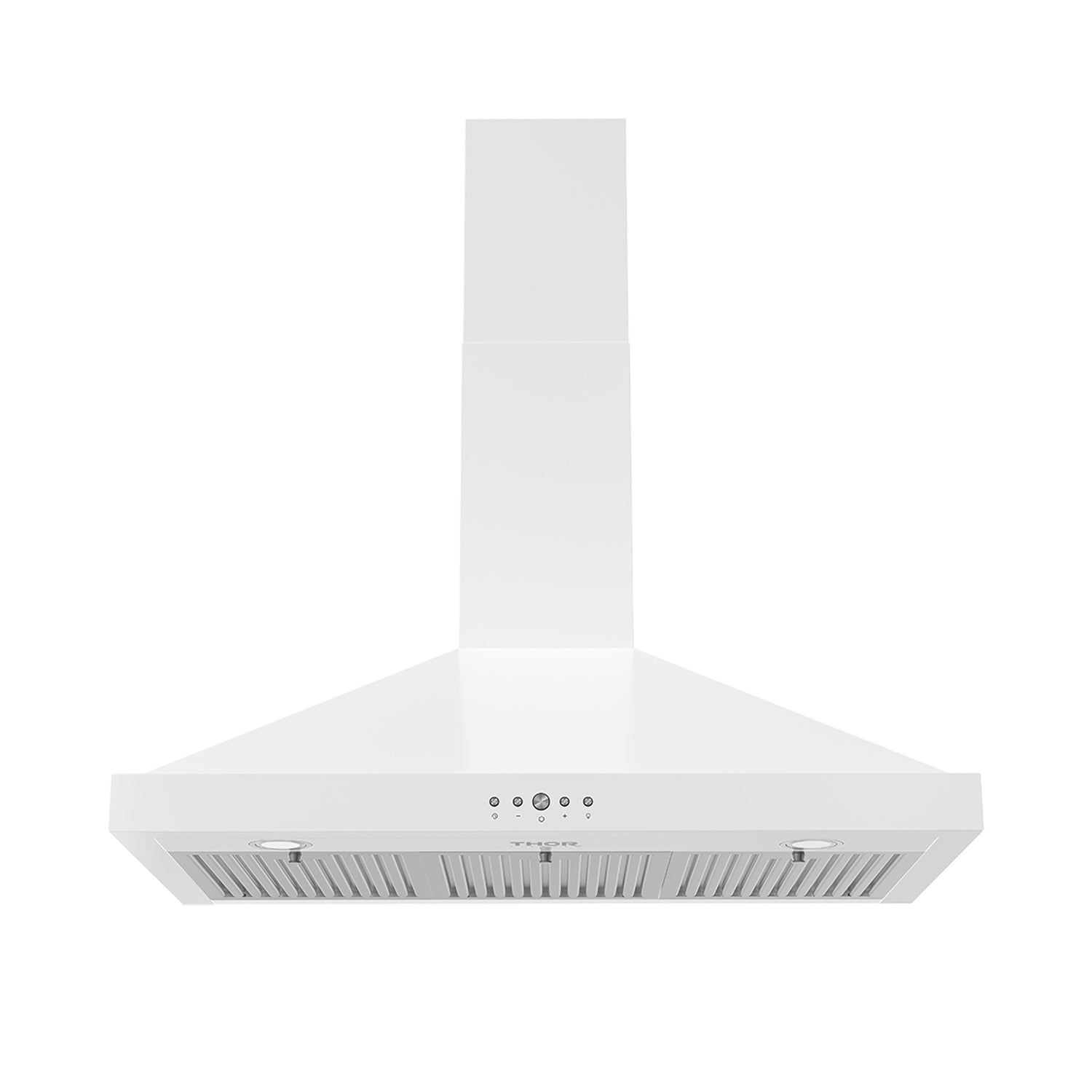 36 Inch Wall Mounted Chimney Range Hood With 350 CFM in White
