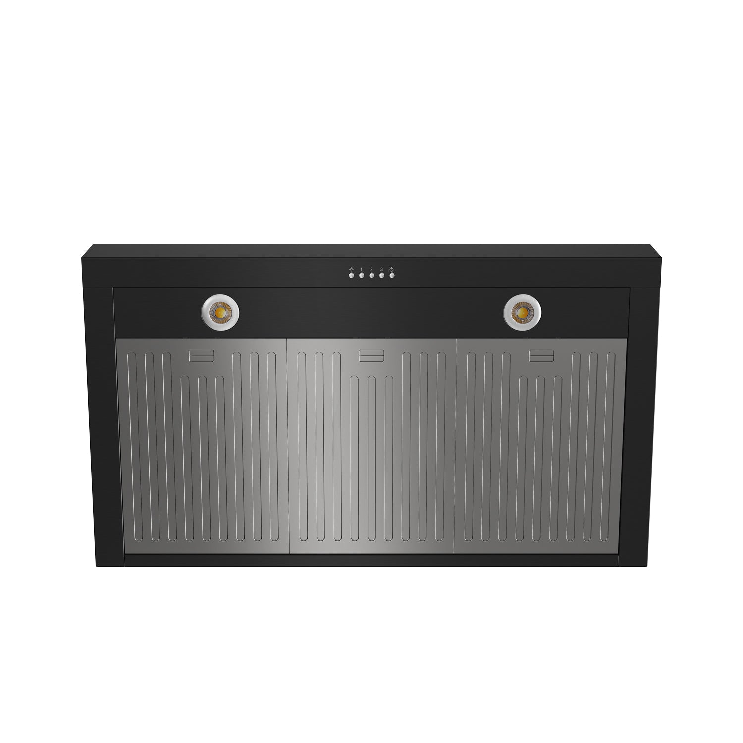 36 Professional Wall Mount Pyramid Range Hood in Black