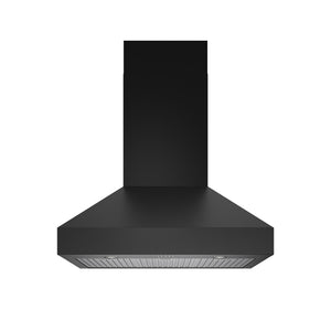 36 Professional Wall Mount Pyramid Range Hood in Black