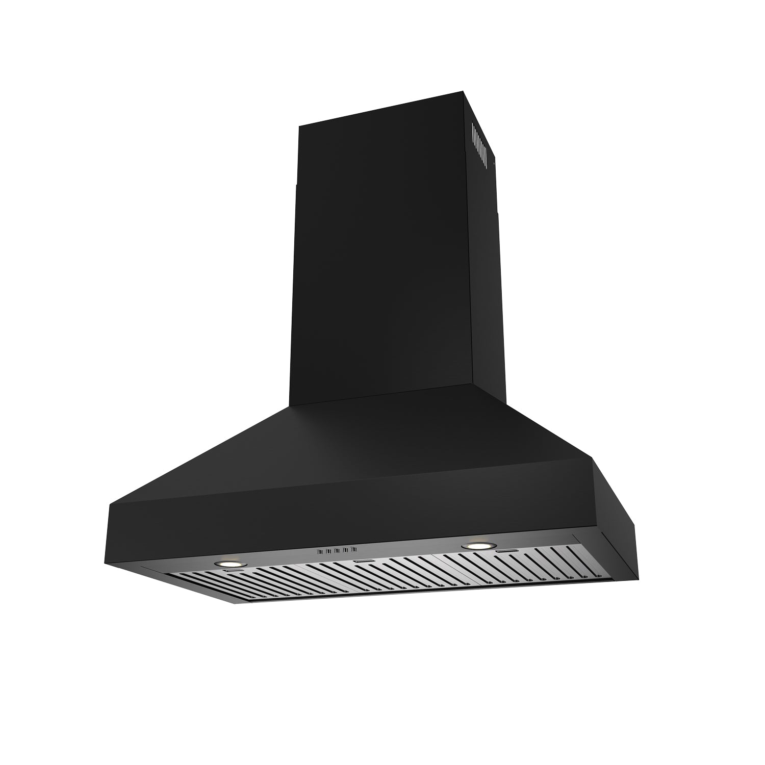 36 Professional Wall Mount Pyramid Range Hood in Black