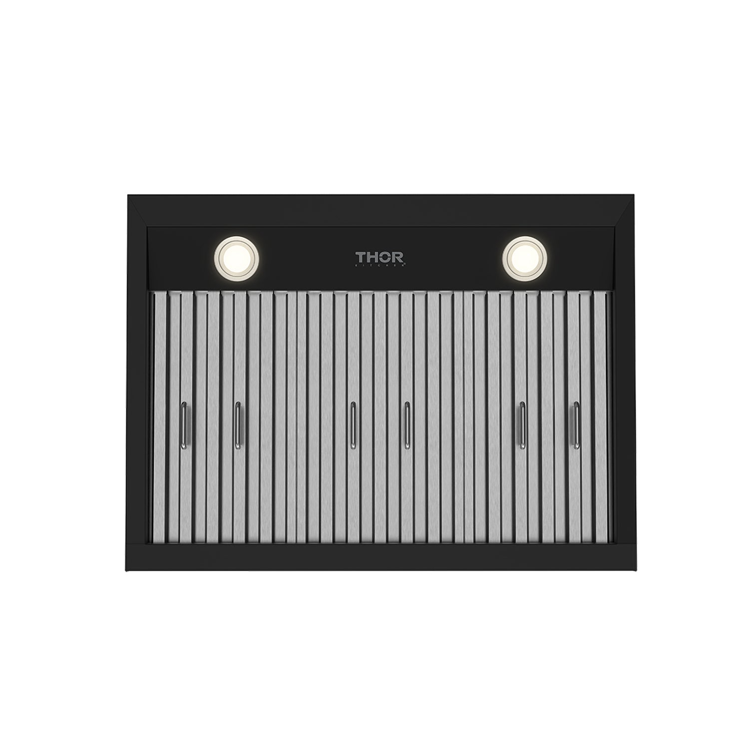 30 Inch Convertible Under Cabinet Hood 10 Inch Height, 480 CFM and Baffle Filters in Black