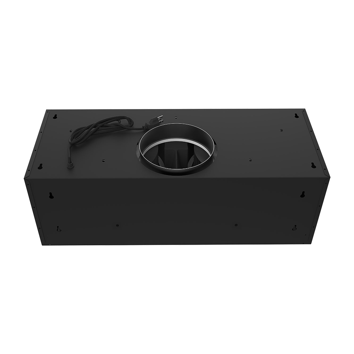 30 Inch Convertible Under Cabinet Hood 10 Inch Height, 480 CFM and Baffle Filters in Black