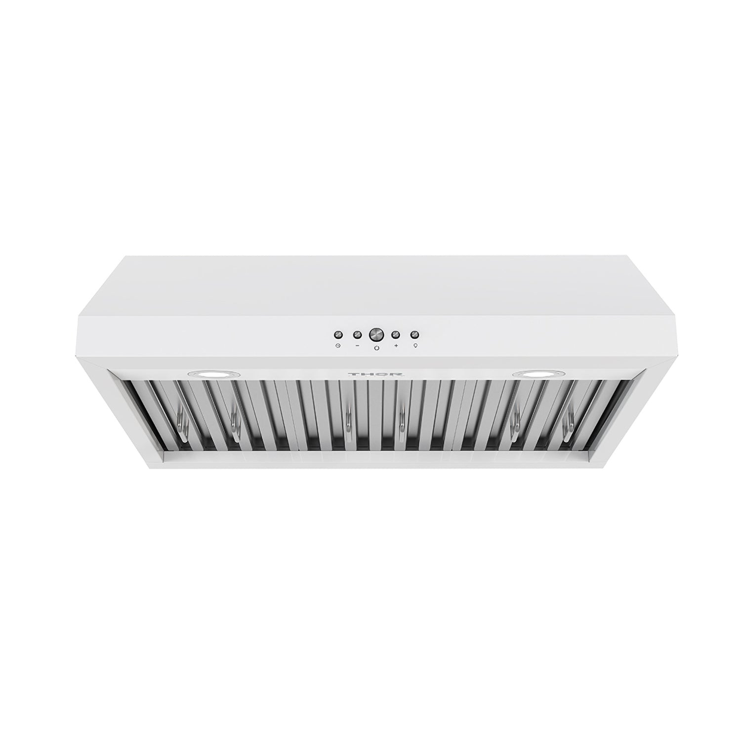 30 Inch Convertible Under Cabinet Hood 10 Inch Height, 480 CFM and Baffle Filters in White