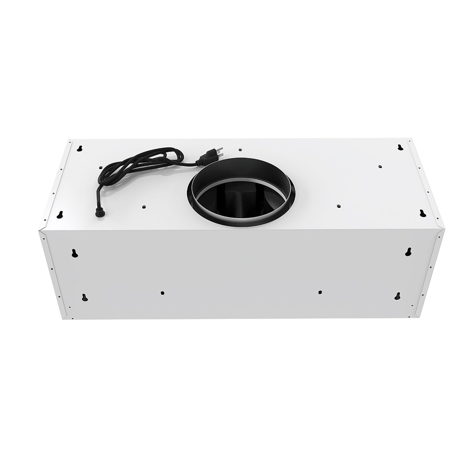 30 Inch Convertible Under Cabinet Hood 10 Inch Height, 480 CFM and Baffle Filters in White
