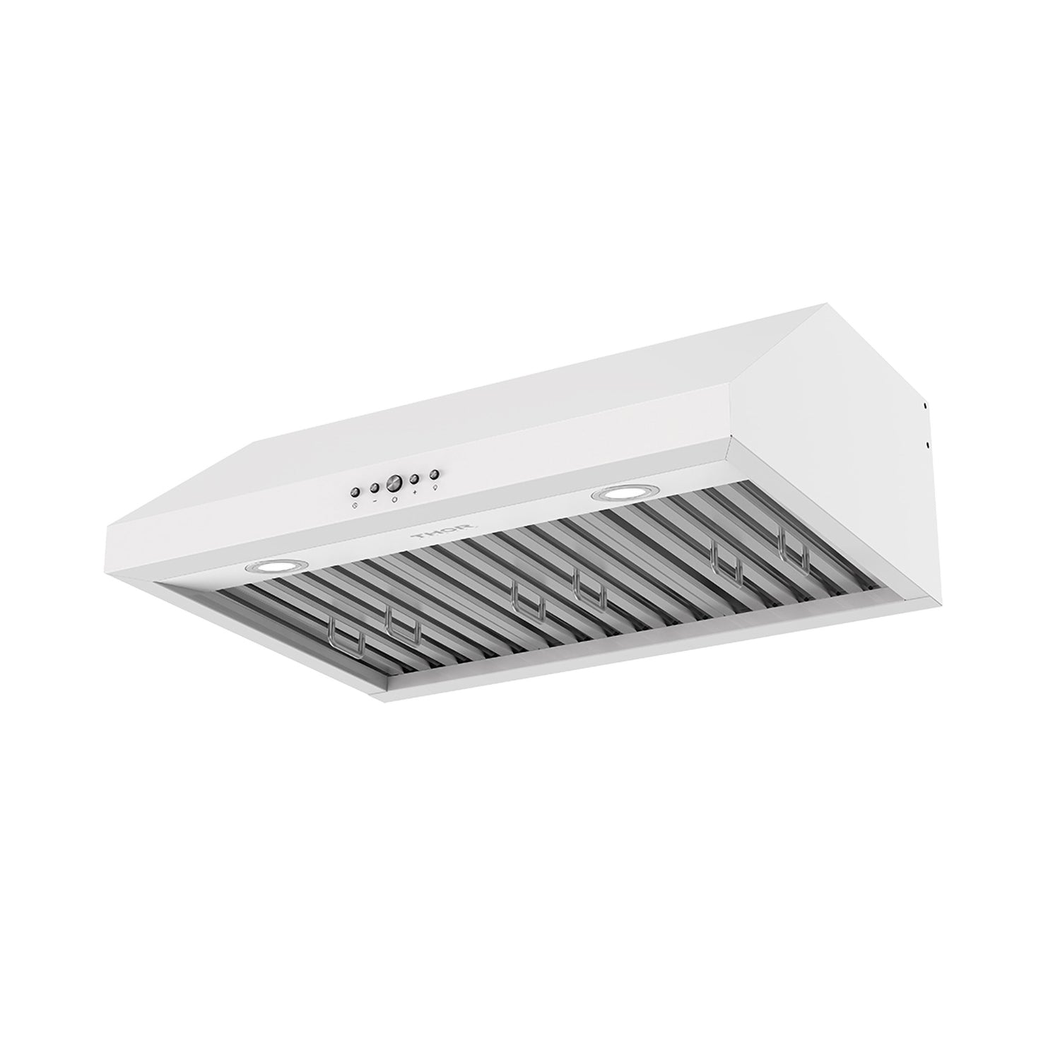 30 Inch Convertible Under Cabinet Hood 10 Inch Height, 480 CFM and Baffle Filters in White