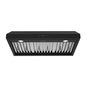 36 Inch Under Cabinet Range Hood with 480CFM – Black