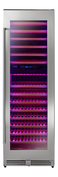 24 Inch Dual Zone Wine Cooler, 162 Wine Bottle Capacity