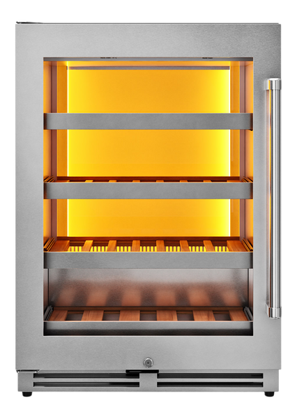 Buy 24 Inch Single Zone Left Swing Wine Cooler, 45 Wine Bottle
