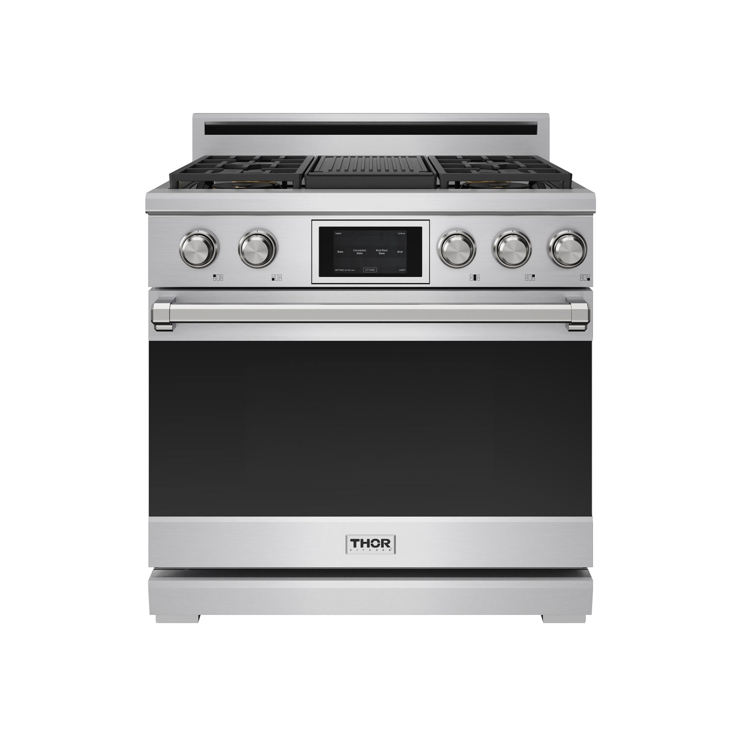 X Series 36-inch Professional Freestanding Dual Fuel Range LP converted