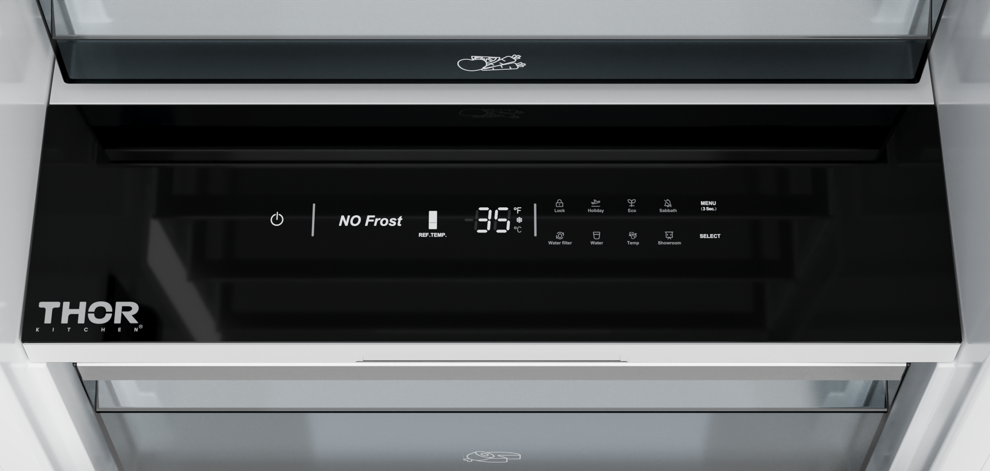 Thor Kitchen 24-inch Built-in Refrigerator Column, Panel Ready