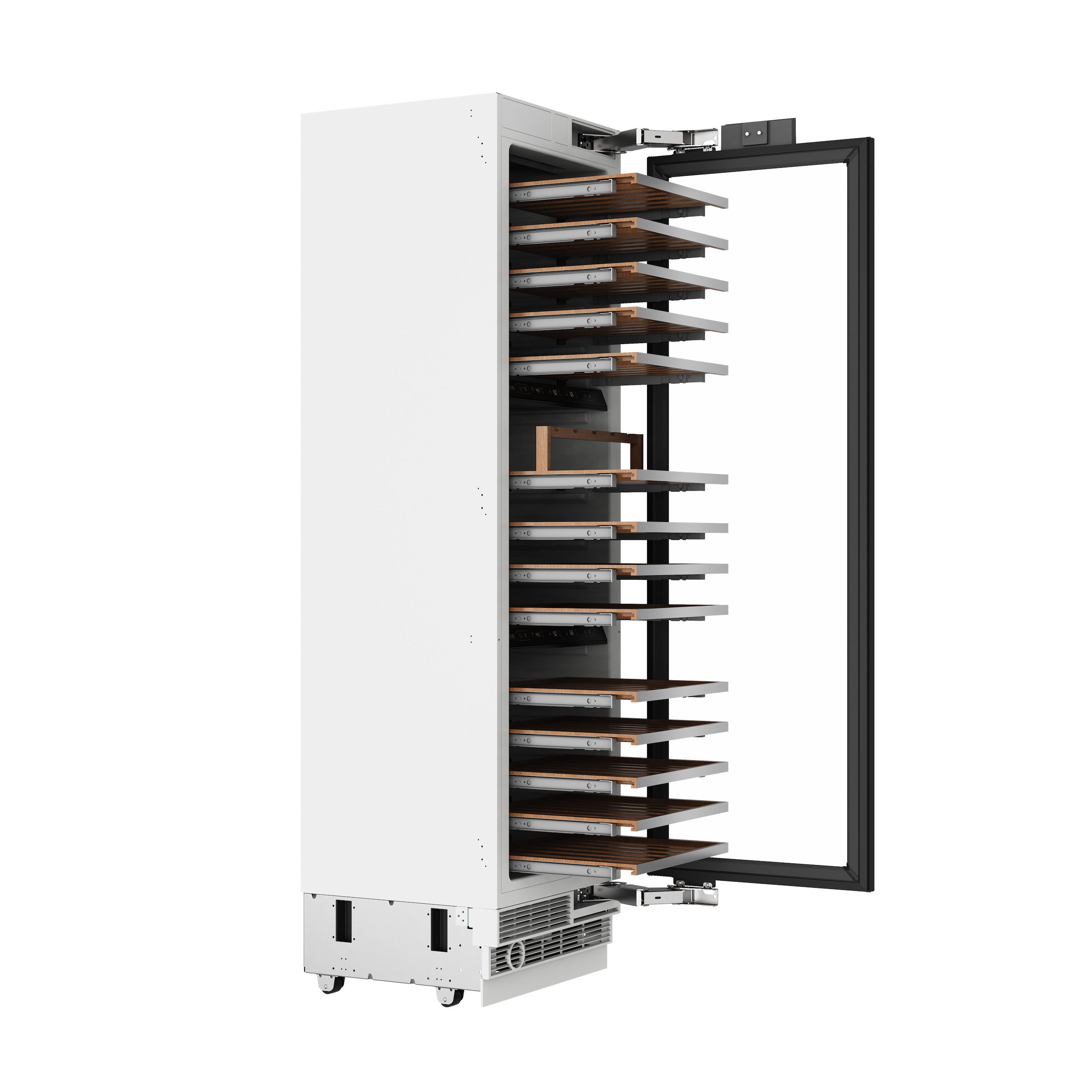 24 Inch Built-in Column Wine Cooler, Stainless Steel Panel Ready